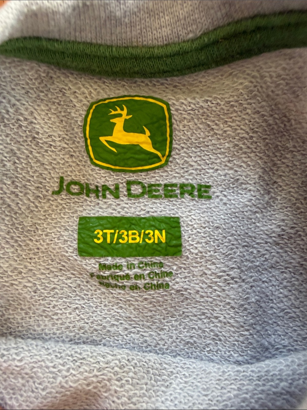 NWOT John Deere Crewneck with Tractor Print - Picture 3 of 4